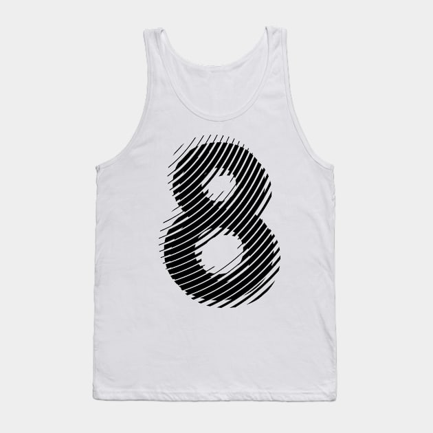 blurred 8 Tank Top by MplusC